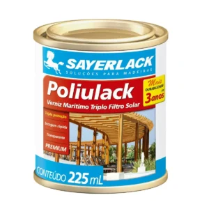 VERNIZ MARITIMO POLIULACK BRILHANTE 225ML SAYERLACK SB.230