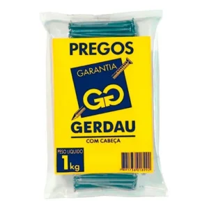 PREGO POLIDO 15X15 1KG COM CABECA GERDAU