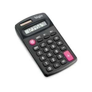 Calculadora de Bolso CB 1483 - 8 Dígitos 4 Operações Básicas Visor de Cristal Líquido Alimentação Solar