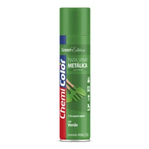 TINTA SPRAY CHEMICOLOR METALICA 400ML VERDE