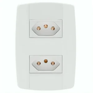 TOMADA LEV ILUMI MONOBLOCO DUPLA 2P+T 20A COM PLACA 4X2