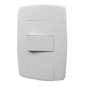 Conjunto: Espelho Interruptor Simples 10A 250V~ Horizontal Linha Lev Ilumi