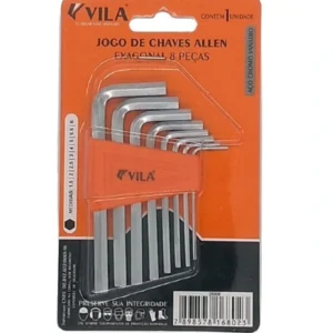 CHAVE ALLEN REFORCADA JOGO C 08 PCS VILA