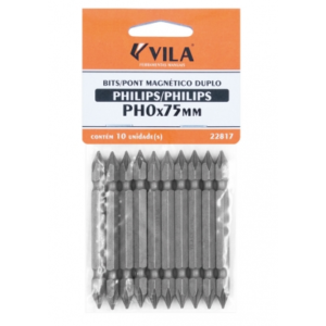BITS PONT MAGNETICO DUPLO PHILIPS FENDA 4x75mm (Unidade)