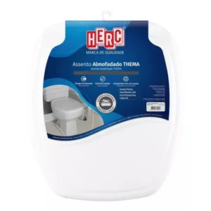 ASSENTO SANITARIO ALMOFADADO THEMA BRANCO HERC MONTE CARLO  (Tampa de Vaso)