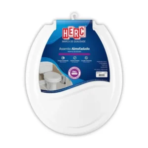 ASSENTO SANITARIO ALMOFADADO UNIVERSAL BRANCO HERC 2385 (Tampa de Vaso)