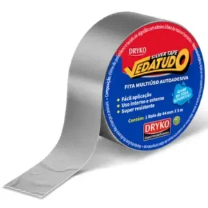 FITA SILVERTAPE VEDATUDO DRYKO 44MMX5M PRATA