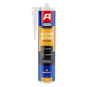 SILICONE ACETICO BRANCO USO GERAL 240G AUTOFIX