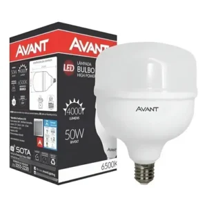 Lâmpada Bulbo HP LED, 50W, Luz branca 6500K, soquete E27, Bivolt, Avant