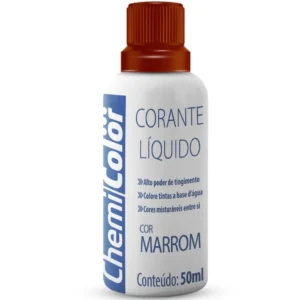 CORANTE BASE DAGUA 50ML CHEMICOLOR MARROM 680471
