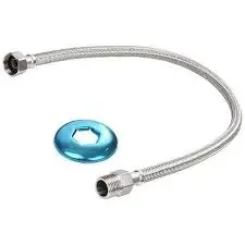 ENGATE FLEXIVEL DE ACO INOX 40CM VILA