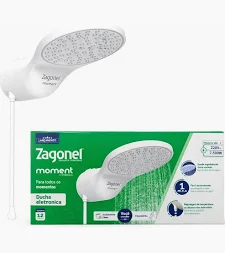 CHUVEIRO DUCHA ZAGONEL MOMENT ELETRONICA BRANCA 127V 5500W